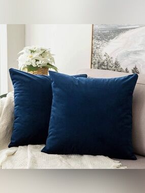 MIULEE Velvet Throw Pillow Covers Set of 2